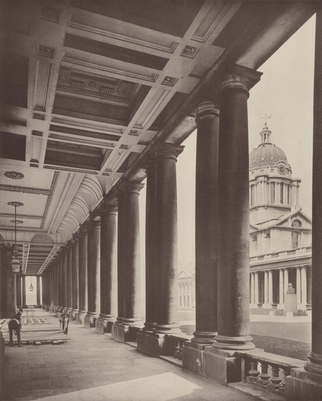 Hôpital de Greenwich, la colonnade - Charles Latham