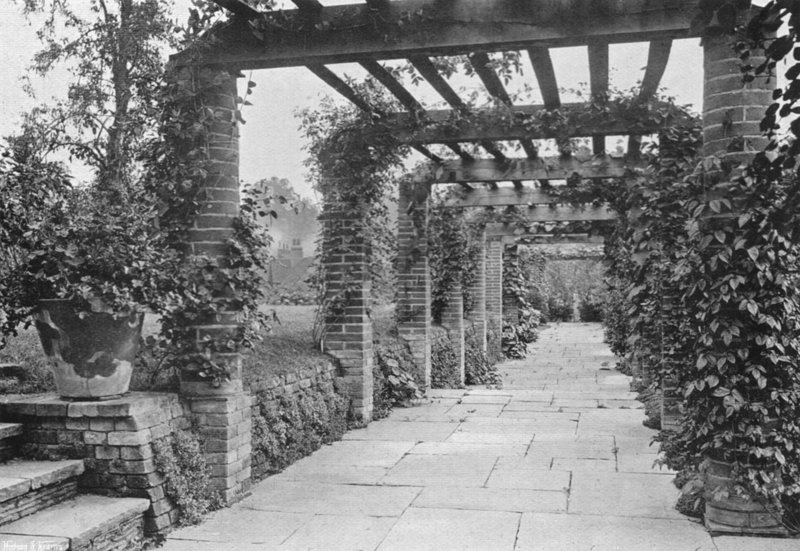 Regard vers le sud le long de la Pergola - Charles Latham