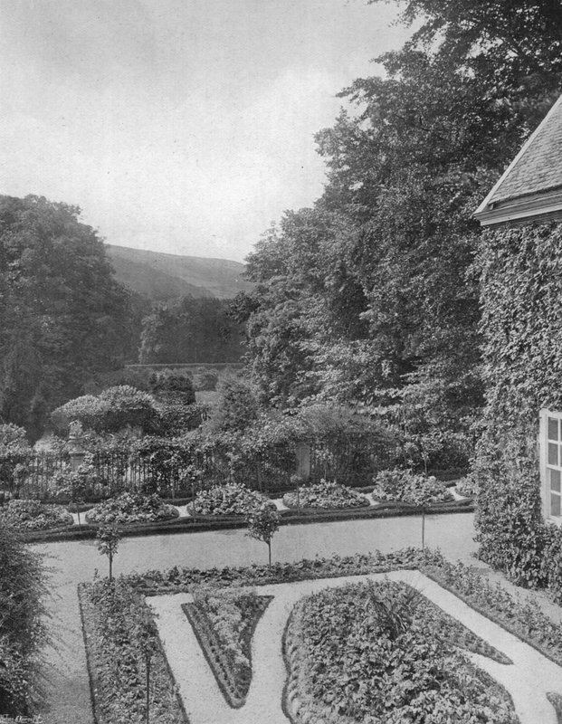 Jardin en retrait - depuis une fenêtre - Charles Latham