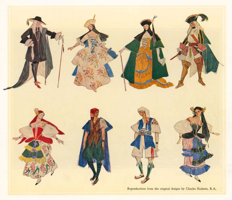 Dessins originaux pour Les Gondoliers - Charles Ricketts