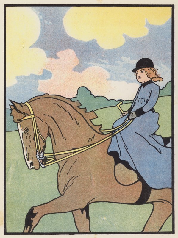 Une petite cavalière habile - Charles Robinson