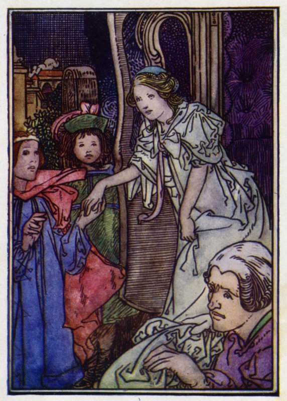 Cendrillon (lithographie en couleur) - Charles Robinson