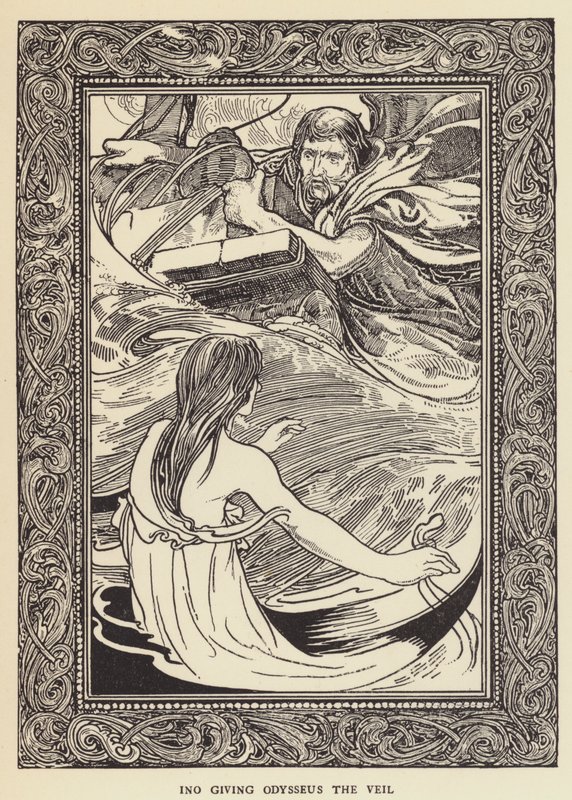 Ino donnant le voile à Ulysse - Sir John Charles Robinson