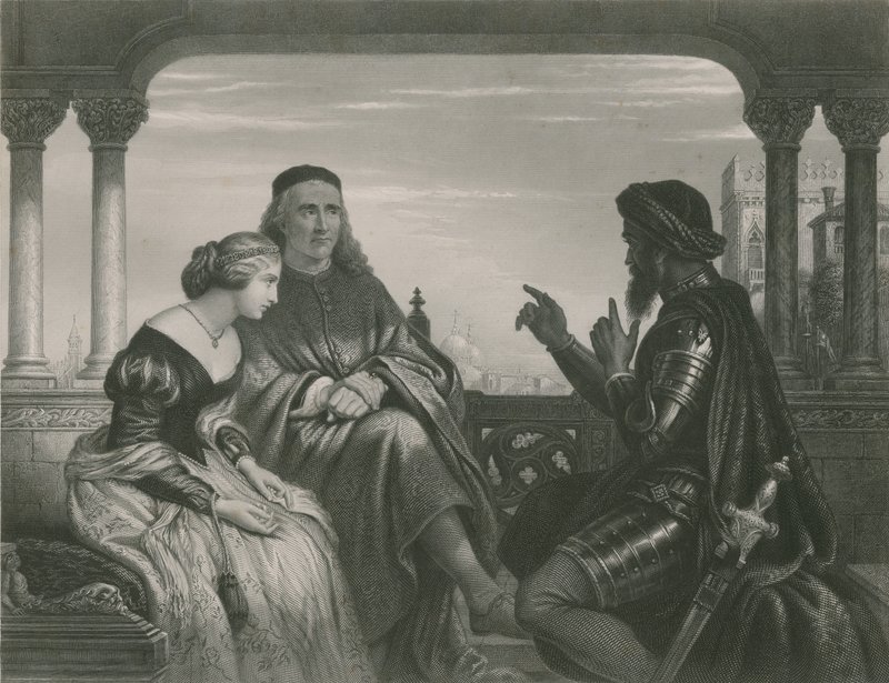 Othello racontant ses aventures, Othello - Charles West Cope