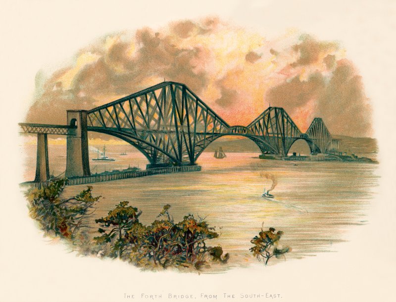 Le pont du Forth, vu du sud-est - Charles Wilkinson