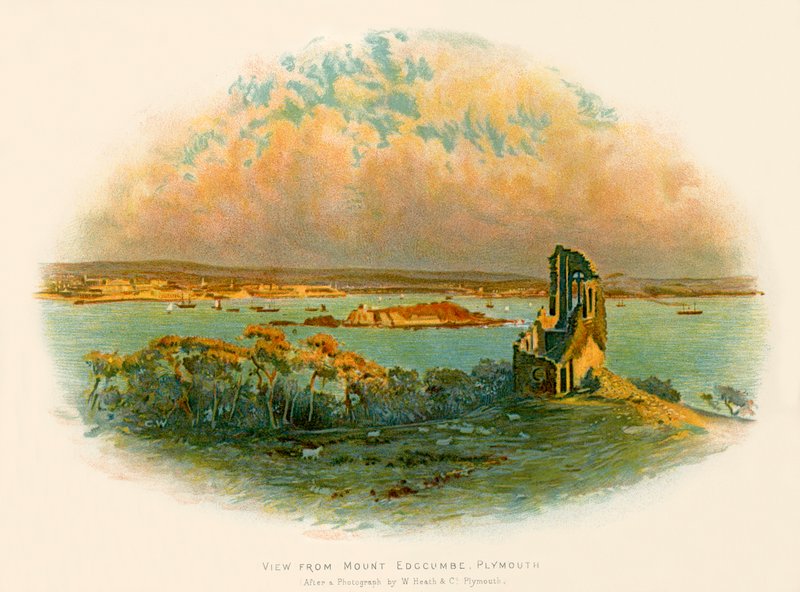 Vue du mont Edgcumbe Plymouth - Charles Wilkinson