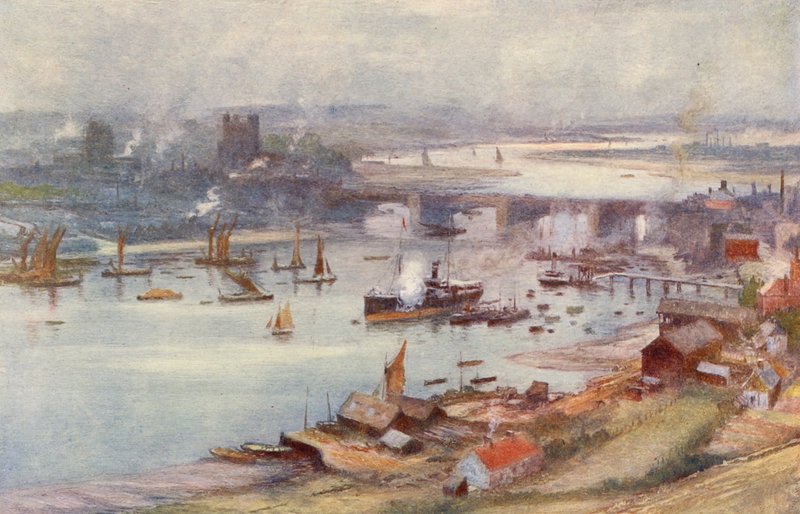 Rochester et la Medway - Charles William Wyllie