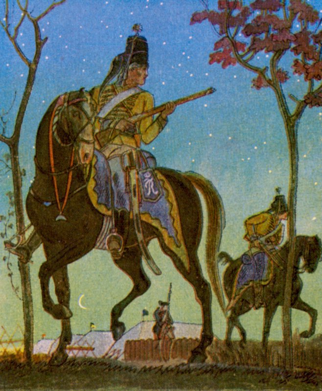 Avant-poste de hussards - Christophe (1856 1945)