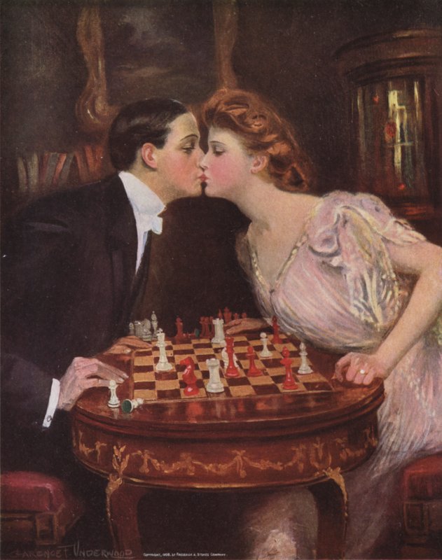 Le baiser - Clarence F. Underwood