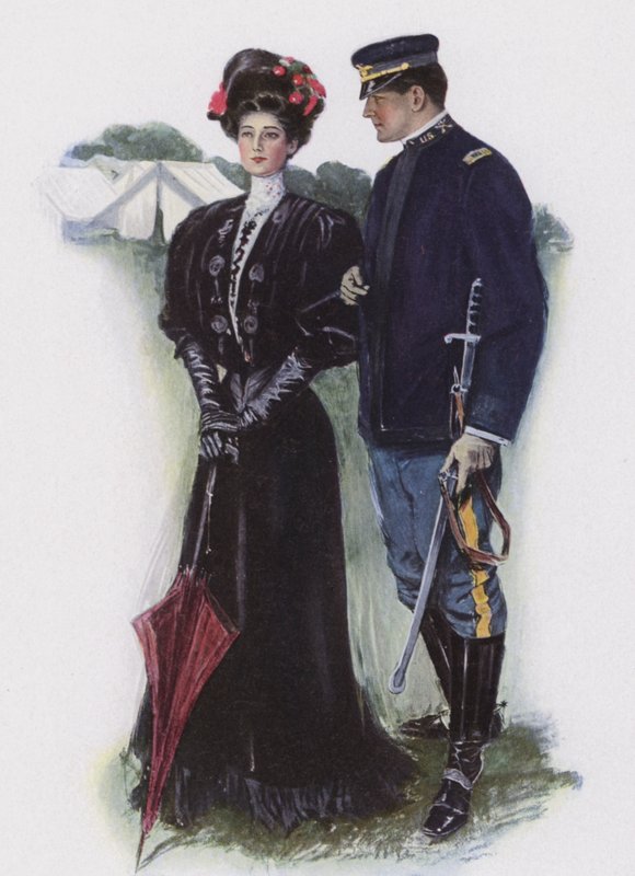 Dame et un soldat - Clarence F. Underwood