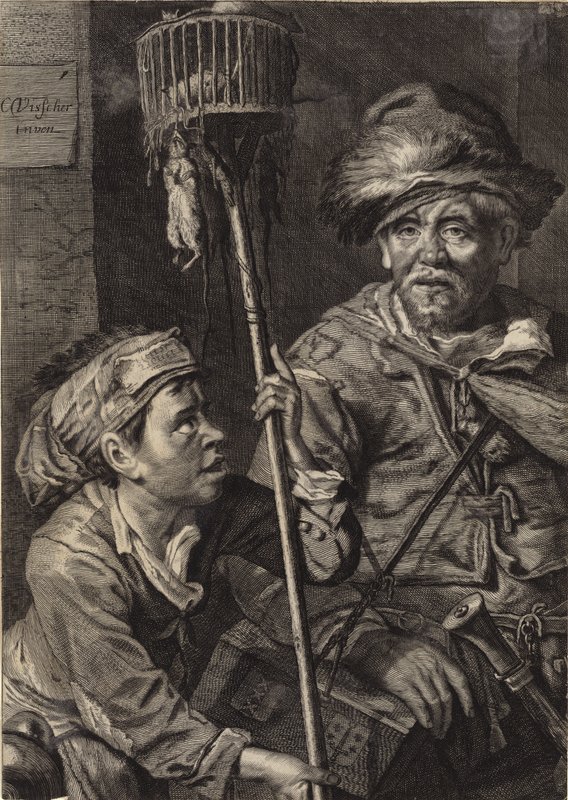 Chasseurs de rats - Cornelis Visscher