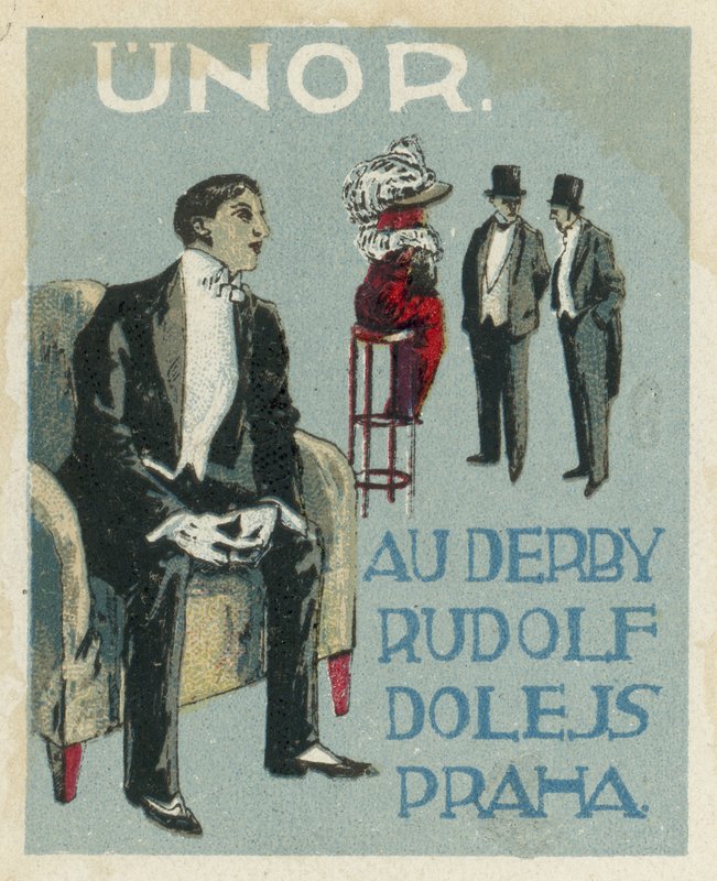 Février. Au Derby Rudolf Dole modes, Prague - Czech School