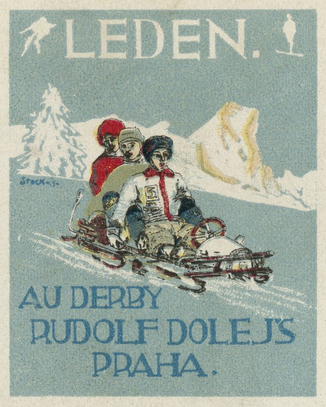 Janvier. Au Derby Rudolf Dole modes, Prague - Czech School