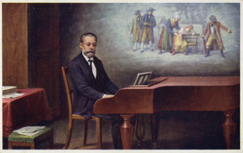 Portrait de Bedrich Smetana - Czech School