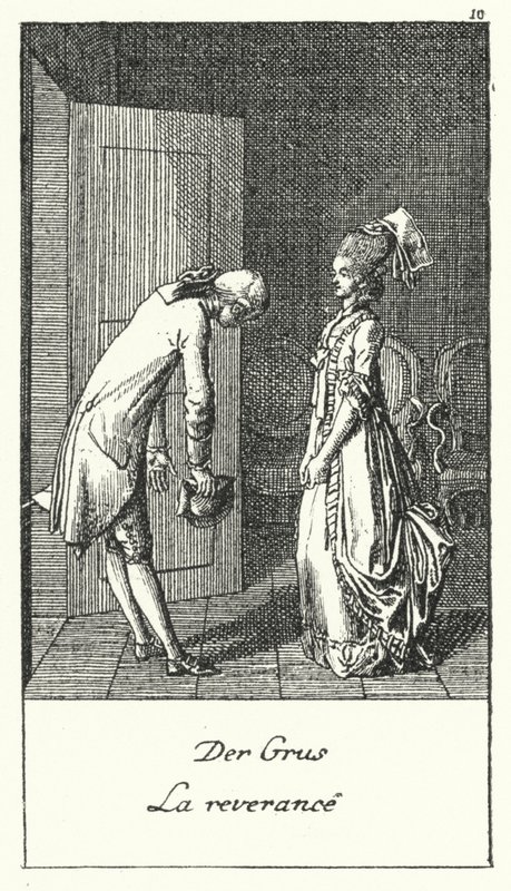 La Salutation (gravure) - Daniel Nikolaus (after) Chodowiecki