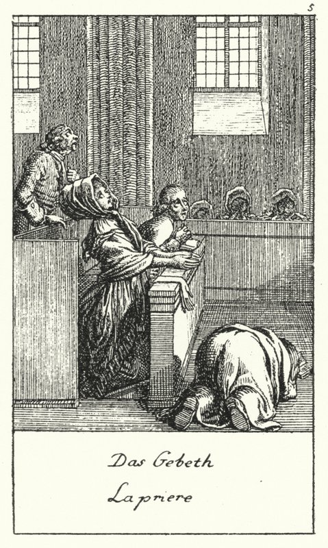 La Prière (gravure) - Daniel Nikolaus (after) Chodowiecki