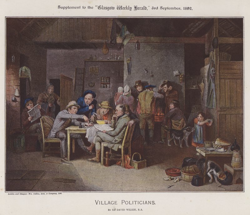 Politiciens du village - David (after) Wilkie