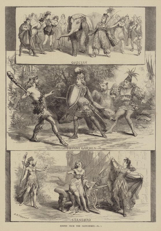 Scènes des pantomimes - David Henry Friston