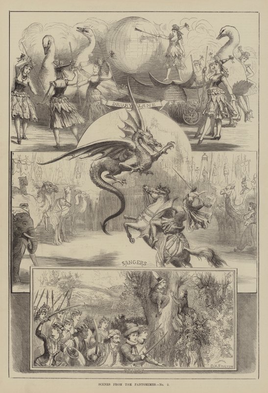 Scènes des pantomimes - David Henry Friston