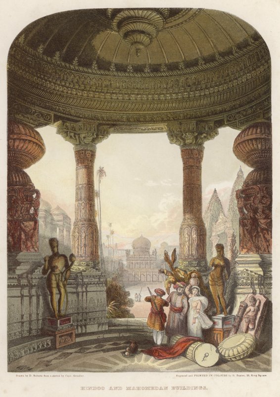Bâtiments hindous et mahométans - David after Roberts