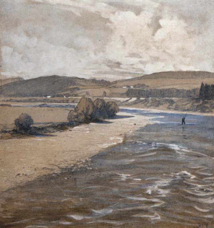 La Dee à Aboyne (lithographie en couleur) - Donald (after) Maxwell