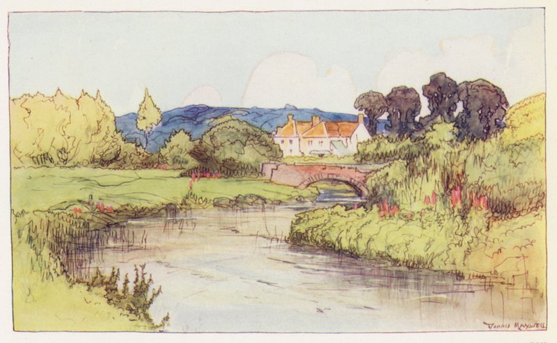 La Frome près de Frampton (lithographie en couleur) - Donald (after) Maxwell