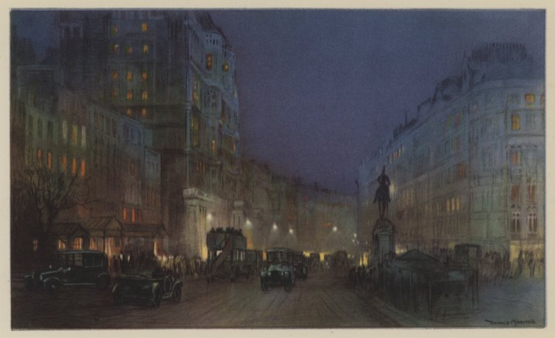 Knightsbridge en noir et or - Donald Maxwell