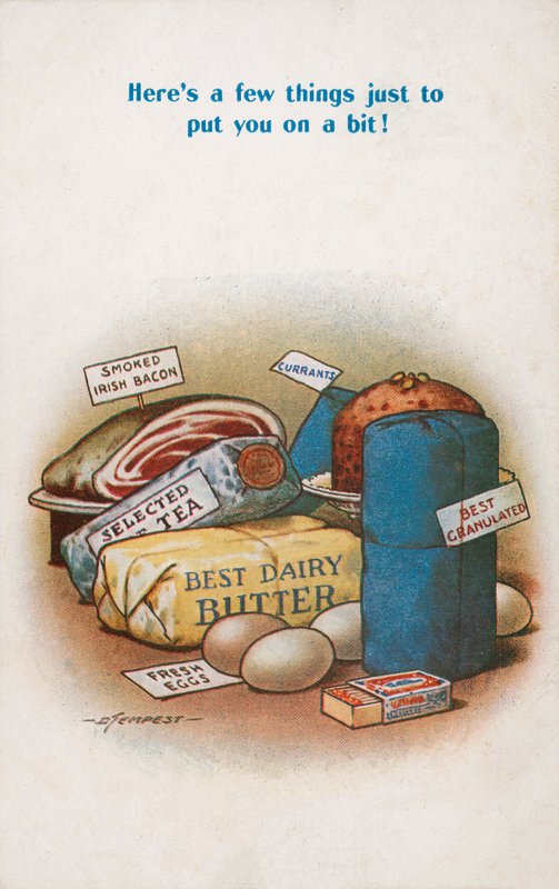 Rations de guerre (lithographie couleur) - Douglas Tempest