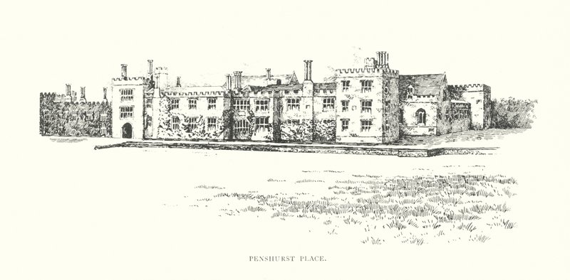 Penshurst Place (lithographie) - Duncan Moul