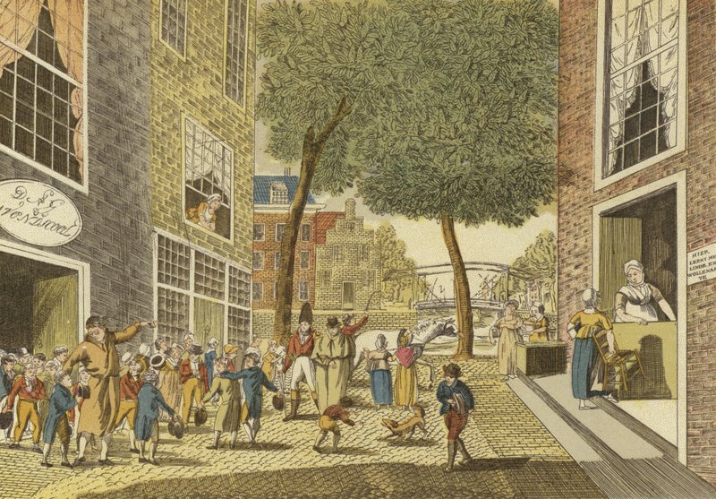 Enfants sortant de l