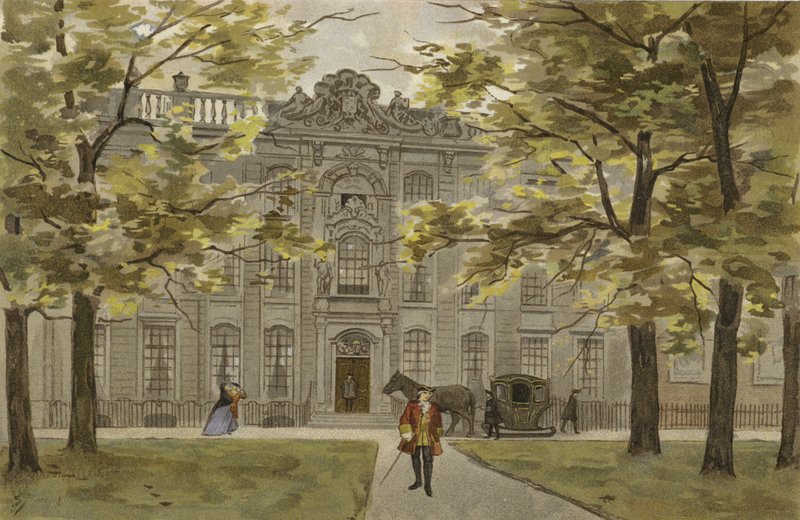Résidence hollandaise substantielle, milieu XVIIIe siècle - Dutch School