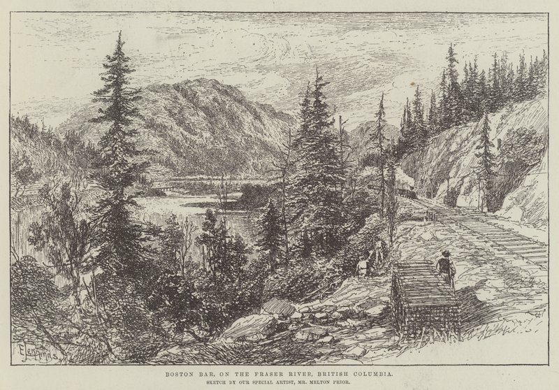Boston Bar, sur la rivière Fraser, Colombie-Britannique - E. Jennings