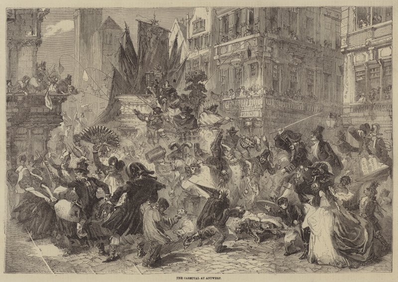 Le carnaval à Anvers - Edmond Morin