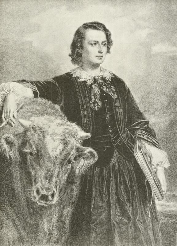 Rosa Bonheur, artiste française (gravure) - Edouard Louis Dubufe