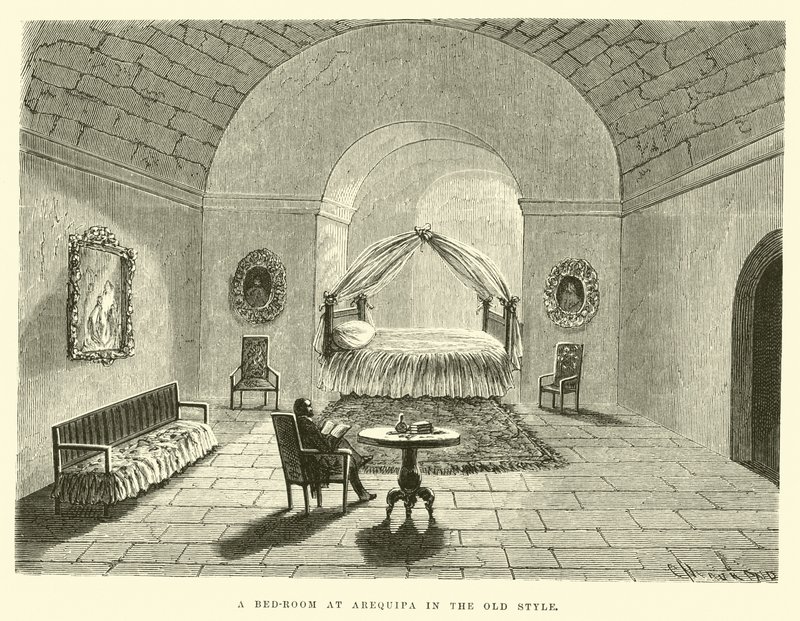 Une chambre à Arequipa dans le style ancien - Edouard Riou