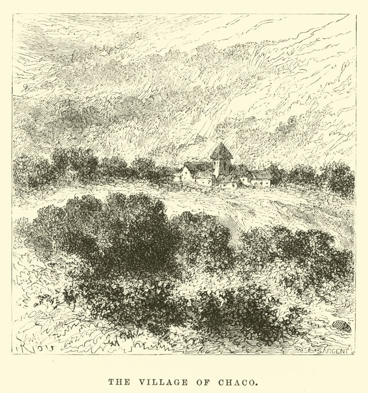 Le village de Chaco - Edouard Riou