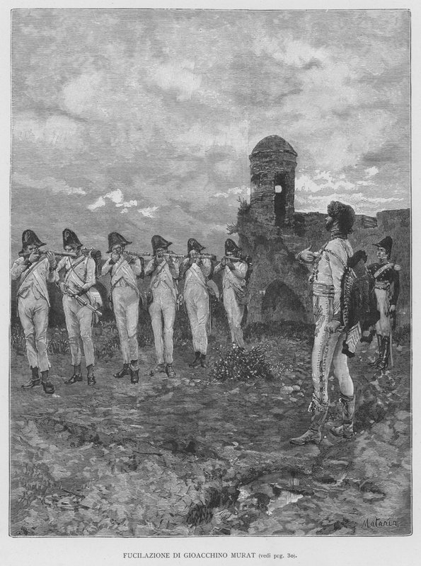 Exécution de Gioacchino Murat (gravure) - Edouardo Matania