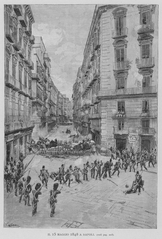 Le 15 mai 1848 à Naples - Edouardo Matania