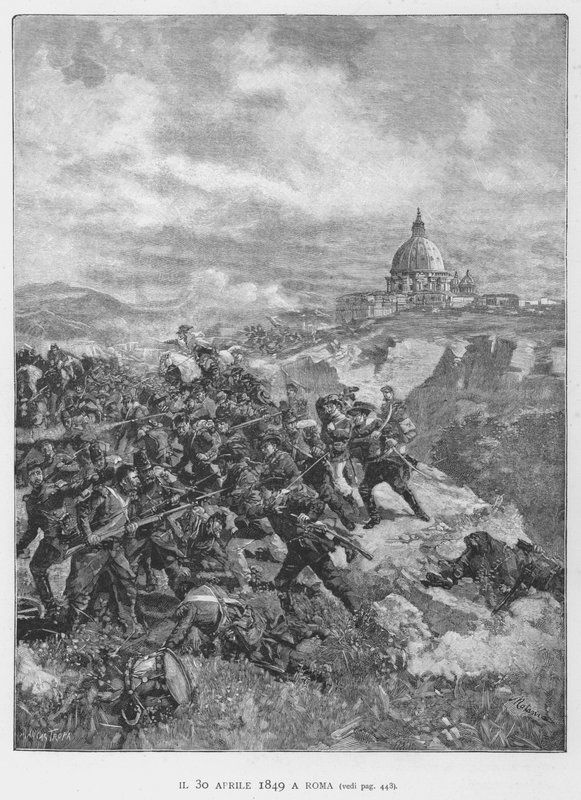 Le 30 avril 1849 à Rome - Edouardo Matania