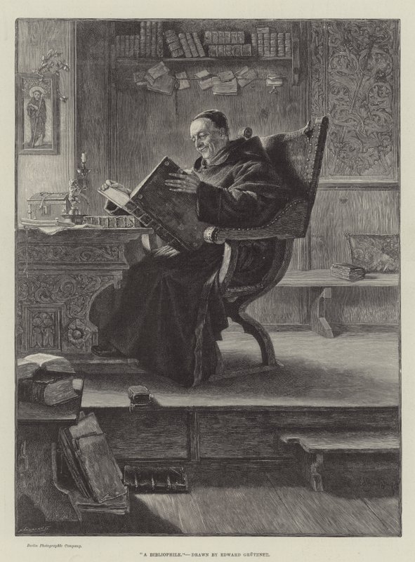 Un bibliophile - Eduard von Grutzner