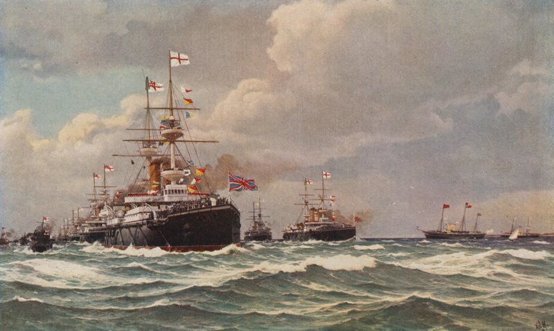 Revue du couronnement du roi Édouard VII, Spithead, 1902 - Eduardo de Martino