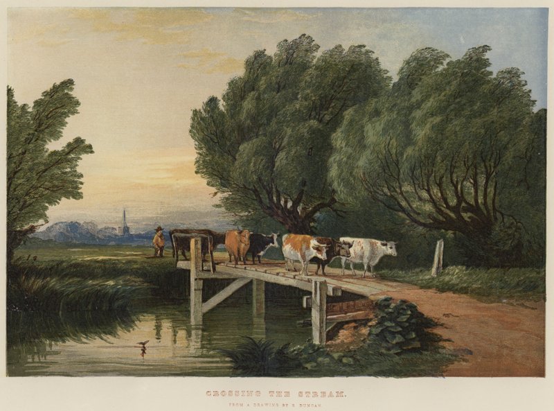 Traversée du ruisseau - Edward Duncan