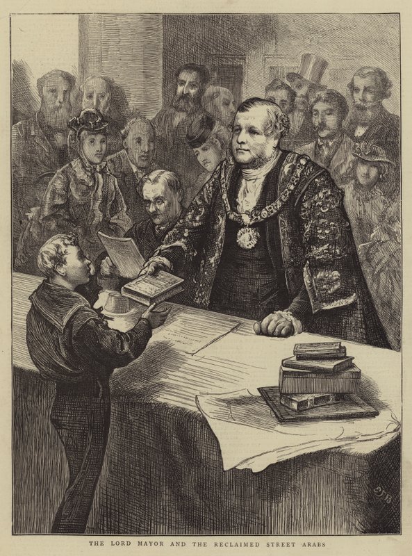 Le Lord Maire et les enfants des rues réhabilités - Edward Frederick Brewtnall