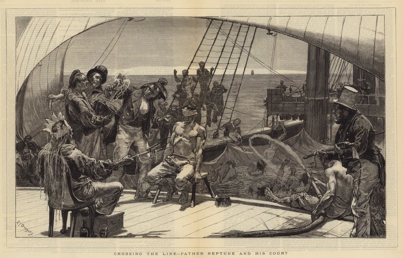 Traversée de la Ligne, Père Neptune et sa Cour - Edward John Gregory