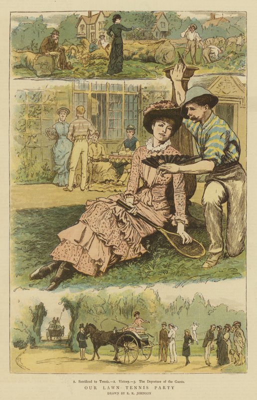 Notre fête de tennis sur gazon - Edward Killingworth Johnson