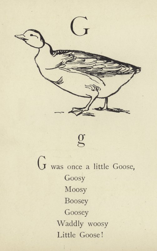 La lettre G - Edward Lear