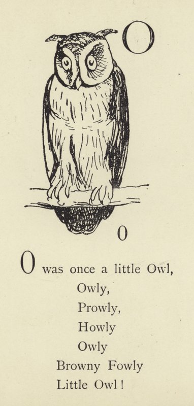 La lettre O - Edward Lear