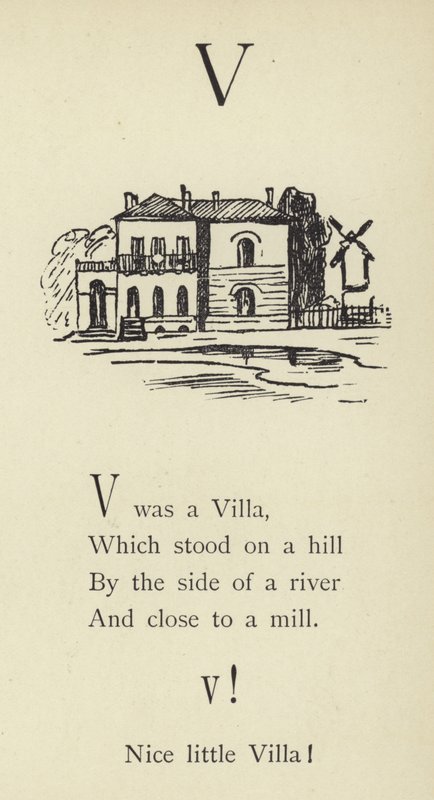 La lettre V - Edward Lear