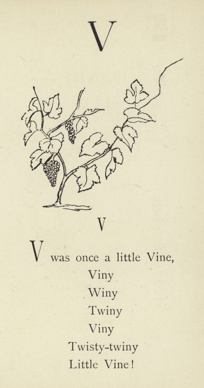 La lettre V - Edward Lear
