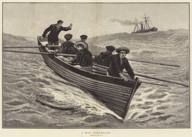 Un homme à la mer - Edward Morant Cox